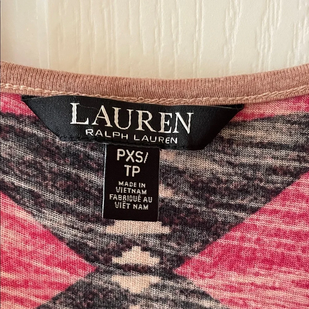 Ralph Lauren 100% cotton Red and Black Geometric Maxi Dress - Picture 6 of 13